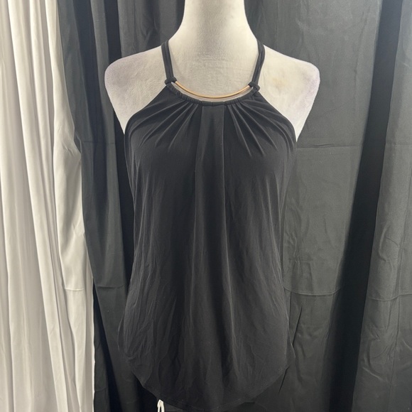 Worthington Tops - Elegant Black Halter Top